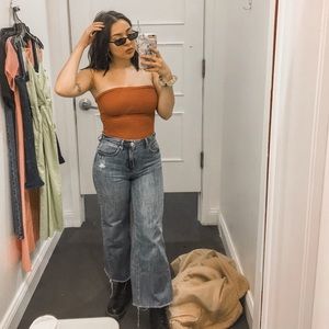 Burnt Orange Tube Top 🔥